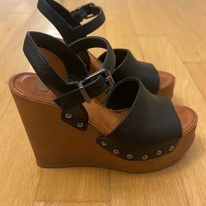 Gianni Bini worn once black wedges